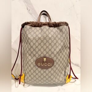 Gucci Neo Supreme Drawstring Backpack